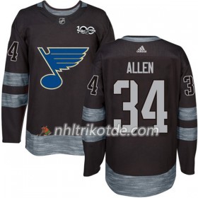 St. Louis Blues Trikot Jake Allen 34 1917-2017 100th Anniversary Adidas Schwarz Authentic - Herren